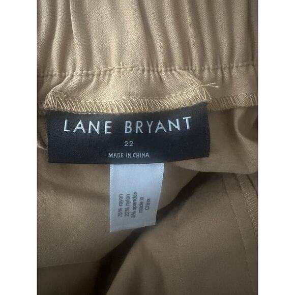 NWT Lane Bryant 4-Season Straight Cargo Pant Khaki Pull-On Casual Size 22 New - Picture 5 of 6